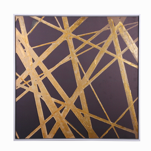 Línea de oro de carretera del <span class=keywords><strong>Hotel</strong></span> Casa decoración caja de sombra de la pared arte enmarcado - Product Image 2