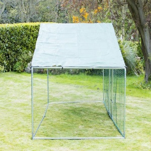 Fabricación profesional vender directamente al aire libre grande de Metal Rabbit Hutch Guinea cerdo pollo pluma correr - Product Image 2