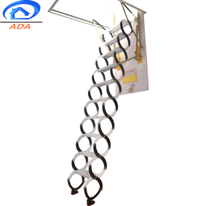 Cầu Thang Gác Mái Gấp Gọn Có Thể Thu Gọn Tùy Chỉnh Thả Xuống Khu Dân Cư Có Tay Vịn - Product Image 3