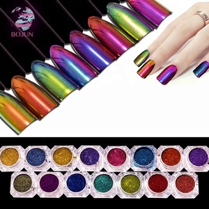 Qualité Brillant Brillant Miroir Lumineux À Ongles <span class=keywords><strong>Couleur</strong></span> Changeante Chrome Paillettes Caméléon Poudre de Pigment de <span class=keywords><strong>Peinture</strong></span> - Product Image 4