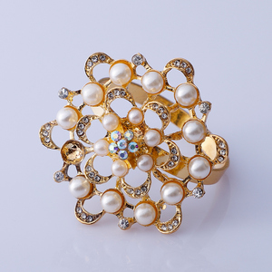 2019 New Collection Crystal Rhinestone <strong>Napkin</strong> <strong>Rings</strong> for Weddings, Rhinestone Brooch <strong>Napkin</strong> <strong>Rings</strong>< - Product Image 3