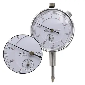 Dial Indicator Gauge 0-10mm Meter Precise 0.01 Resolution Concentricity Test