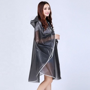 Casaco de chuva transparente com capuz EVA para mulheres, casaco de chuva com bolsa, impermeável, mais vendido em 2025 - Product Image 3