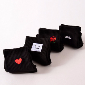 de algodón nueva calcetines cortos asesino Cupido bigote de leche Cola Leon trébol amor sonrisa cara Mathilda Rosa lengua - Product Image 2