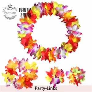 Factory Direct selling hawaiian flower lei,Hawaiian party necklace,Hawaii garland