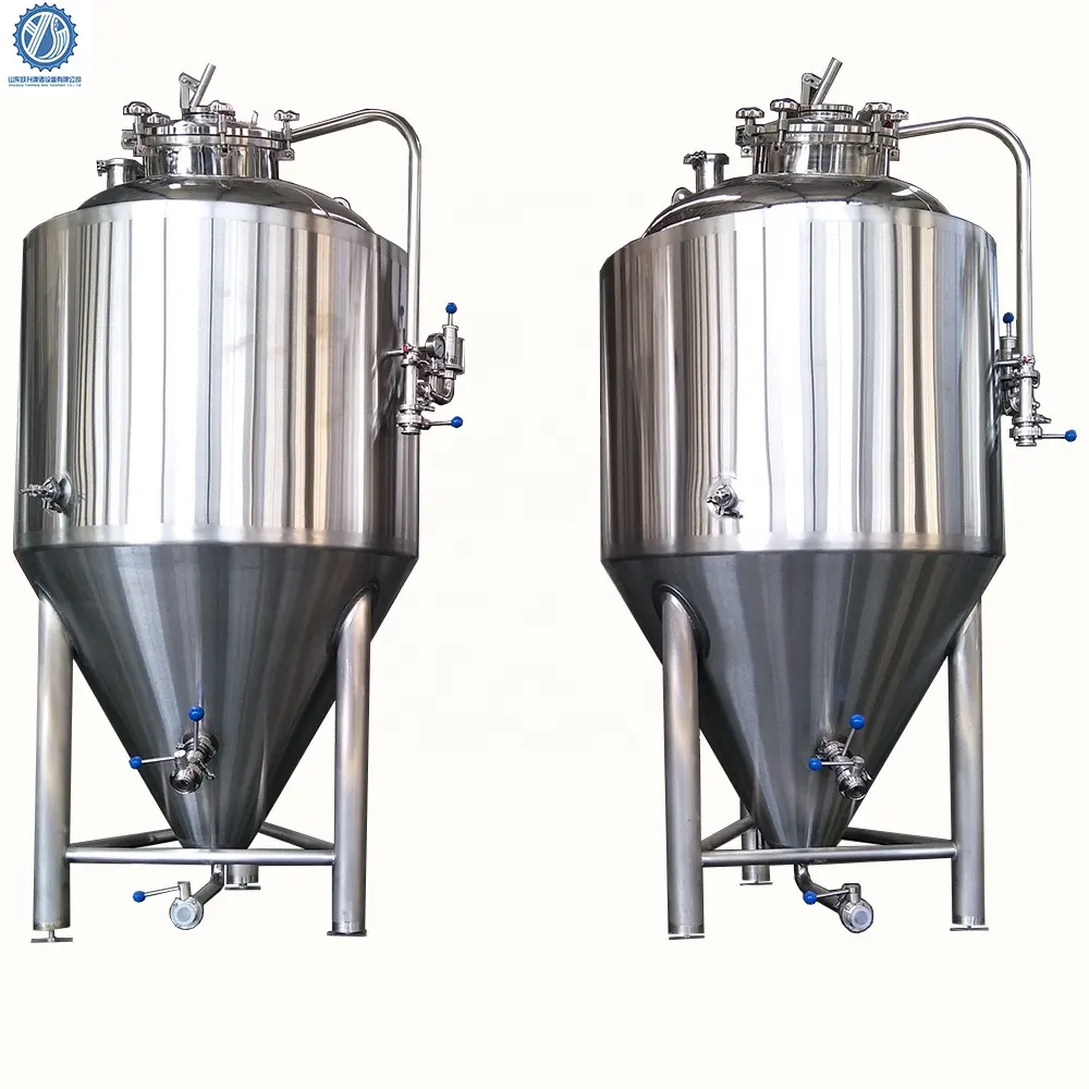 50l 100l 200l 250l 300l 400l 500l 600l 800l 1000l serbatoio fermentatore birra conico rivestito in acciaio inossidabile 200l in magazzino