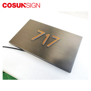 Biển Cửa Bên Ngoài, Biển Hiệu Phòng Căn Hộ Tùy Chỉnh Số Cửa Khách Sạn - Product Image 3