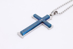Collana con Croce Cristiana in Acciaio Inox con Incisione Laser, Regalo per Uomo e Donna, Pendente Crocifisso per Preghiera - Product Image 5