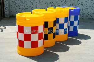 Gran equipo de seguridad reflectante de plástico de la carretera accidente barril - Product Image 3