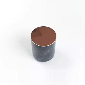 Moderno buscando Color de mármol de vela de cerámica tarros con tapa - Product Image 2