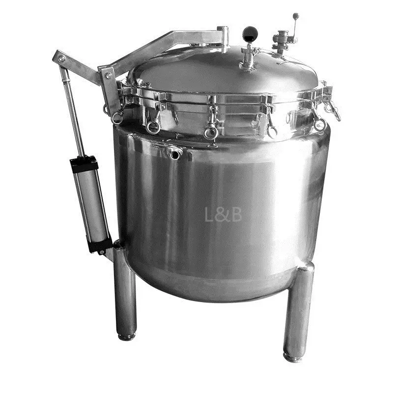 L & Bステンレス鋼316L加熱骨スープ工業用圧力調理機、食品用圧力鍋