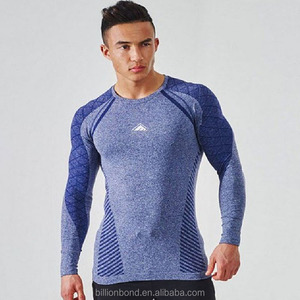 Personalizada natural elástico ropa de fitness <span class=keywords><strong>sin</strong></span> costura de los hombres de impresión t <span class=keywords><strong>camisa</strong></span> - Product Image 1