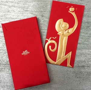 레드 패킷 돈 행운의 봉투 광택 종이 사용자 정의 빨간 종이 봉투 새로운 디자인 새해 행운의 빨간 포켓 봉투 - Product Image 4