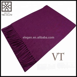 Color sólido, las mujeres de los hombres 100% lana bufanda chal de invierno - Product Image 5