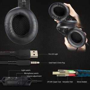 <span class=keywords><strong>ONIKUMA</strong></span> Auriculares Gaming Stereo <span class=keywords><strong>K9</strong></span> Cascos Gaming audífonos bluethooth alambricos con 3.5 mm Jack <span class=keywords><strong>RGB</strong></span> LED para PC PSP - Product Image 5