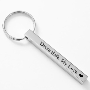 <span class=keywords><strong>Portachiavi</strong></span> Personalizzato in Acciaio Inox con Incisione di Frase Propria <span class=keywords><strong>per</strong></span> <span class=keywords><strong>Uomo</strong></span> - Product Image 1