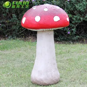 Champignon Décoration Résine Pelouse Jardin Extérieur Décor