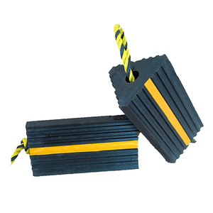 High Quality Heavy Duty Parking Equipment Rubber Stopper Aircraft <strong>Chock</strong> with Fabric Rope <strong>Wheel</strong> <strong>Chock</strong> - Product Image 2