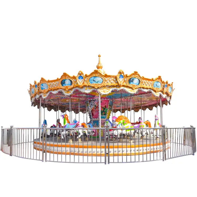 Ярмарка аттракцион игровая площадка Развлекательное Оборудование Веселая круглая карусель для продажи