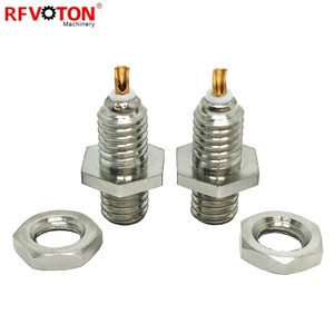 Соединитель микроточечный для пайки, разъем «мама» 50 Ом, M5 10-32, никелированный - Product Image 4