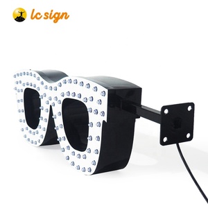 Flexibles LED-Streifen modul 3D-Lichtbuchstaben Muster buchstabe des Optical Shop Sign Board