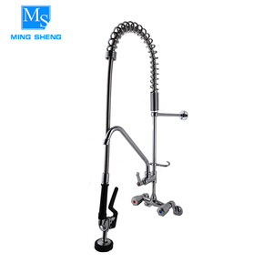 Gran montaje en pared de agua fría caliente mezcla swing boquilla fregadero grifo de la cocina - Product Image 1
