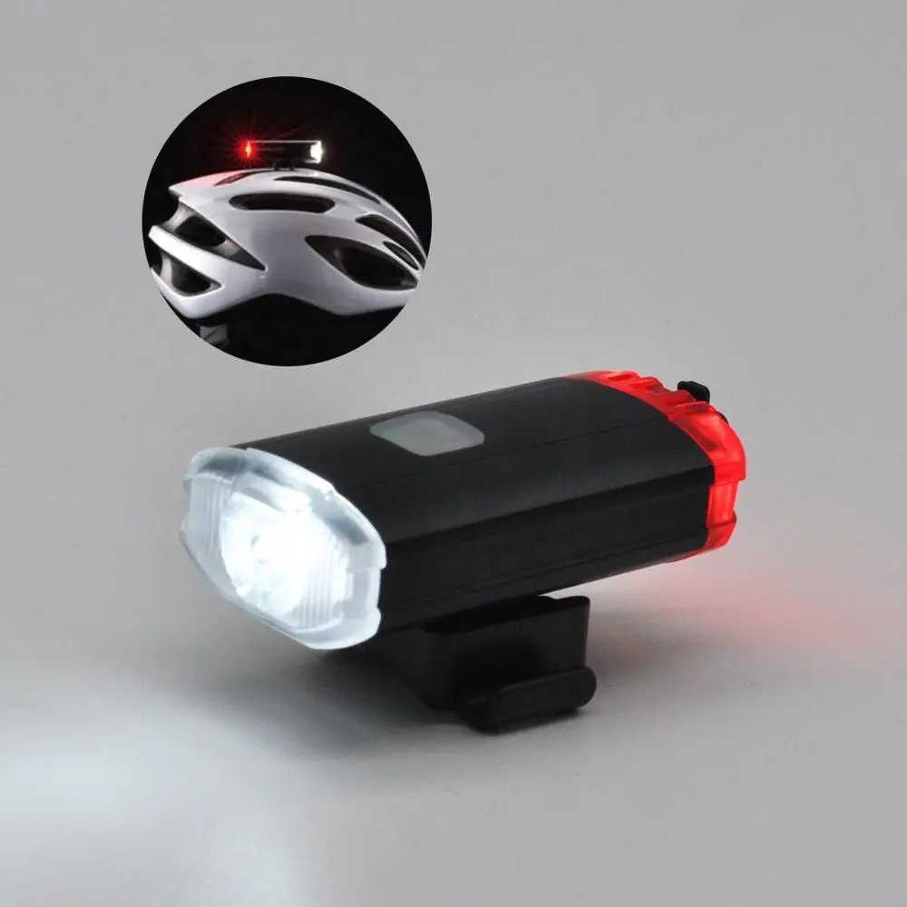 Clover 2 in 1 Cycling front rear lamp Helmet light waterproof usb rechargeable led bike light