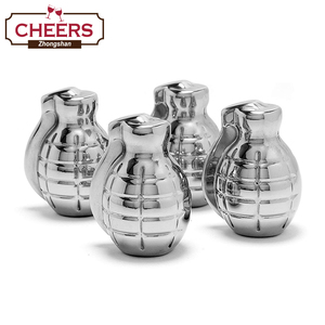 Piedras de Whisky de Acero Inoxidable con Forma de <span class=keywords><strong>Granada</strong></span>, Fabricante Directo, con Bolsa de Almacenamiento (Juego de 4) - Product Image 3