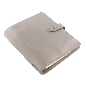 Multi-functin a5 pasta de anel de couro notebook agenda planejador semanal mulheres com bolso com zíper no interior