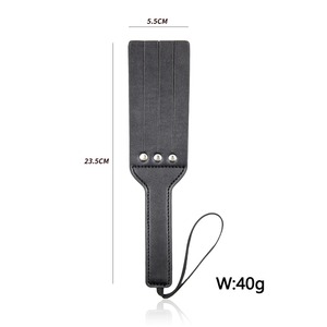 SM Beat Toys ไม้พายหนัง PU แยกด้านเดียวอุปกรณ์ทาสสองชั้นสำหรับเฟติชเซ็กซ์ทาสคู่รักทาสพันธนาการทางเพศ - Product Image 2