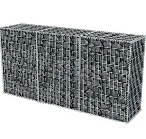 hot dipped galvanized stone cage gabion box rock filled gabion baskets