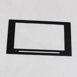 Custom Anti Glare LCD Display Touch Panel Protection Cover with Color Silk Screen Printed lcd glass