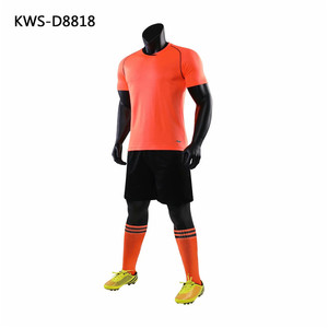 Club soccer uniform set male children retro Football shirt with sublimation print - Product Image 3