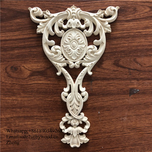 Ornements de <span class=keywords><strong>porte</strong></span> anciens Appliques en bois Onlays Décoration de meubles en bois Onlays - Product Image 3