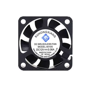 DC40 * 40*10mm dc5v ~ 12V ventilador de refrigeración axial de alta velocidad con RG, rodamiento de bolas de función PWM para productos de alta calidad