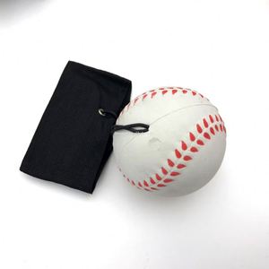 Promotional high quality wrist rubber return ball natural baseball rubber bouncy ball toys for kids