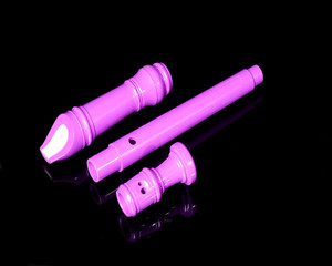 Flûte à vent colorée à 8 trous pour enfants, en PVC, avec design ouvert, jouet cadeau pour les enfants de 3 ans et plus, 25 notes, emballage blister - Product Image 2