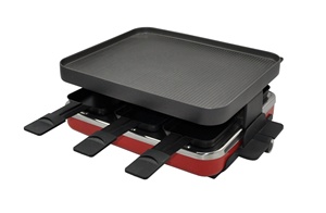 Grill <span class=keywords><strong>Raclette</strong></span> Électrique Portable <span class=keywords><strong>2</strong></span>-en-1 Antiadhésif avec Revêtement PTFE, Sans Fumée, Température Réglable, Nettoyage Facile <span class=keywords><strong>pour</strong></span> - Product Image 2