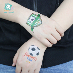 Tatuaggio impermeabile tatuaggio temporaneo adesivi squadra di calcio falso tatuaggio cartone animato per bambini Body Art sacchetto sigillato o personalizzato - Product Image 5