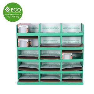 Vendita calda Wal-mart Pallet Tazza di Promozione Supermercato Display Rack, Cartone Stabile Display Stand - Product Image 2