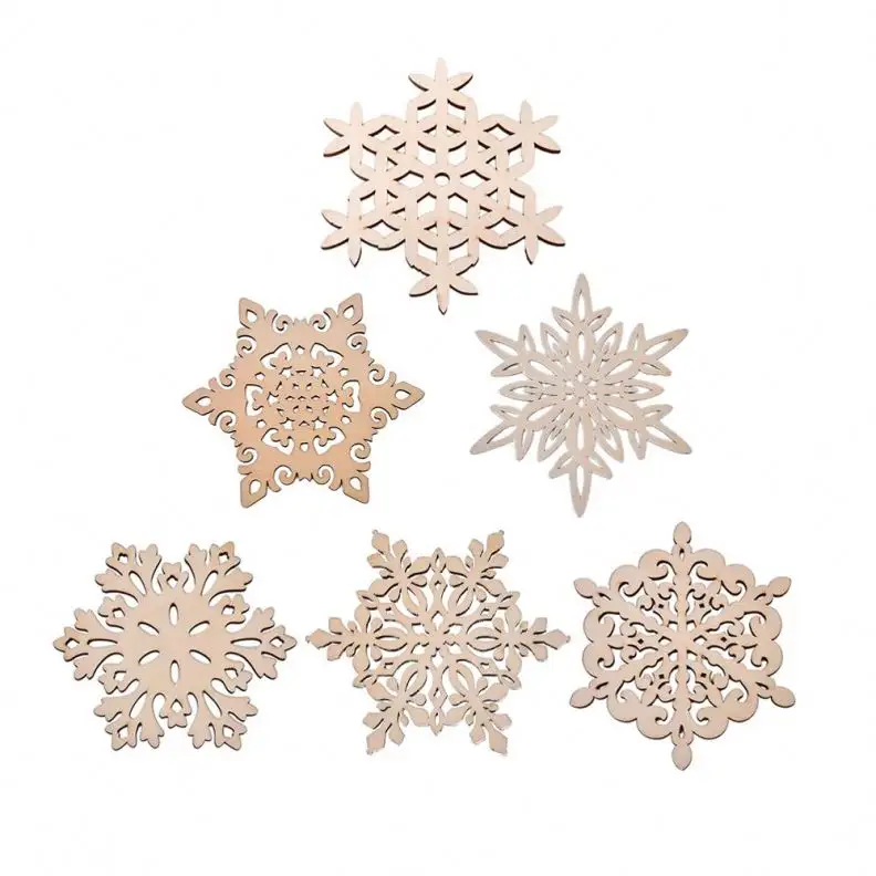 1PC Snowflake Table Mat Wooden Table Pad Beautiful 6 Types Snow Shape Mug Coasters Chic Holder Coffee Tea Drinks Cup Pad