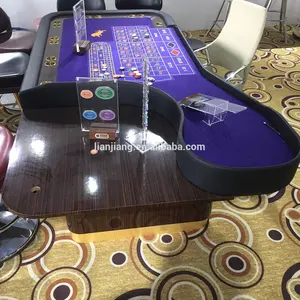 Высококачественный покерный стол для казино с рулеткой и держателем для чашки