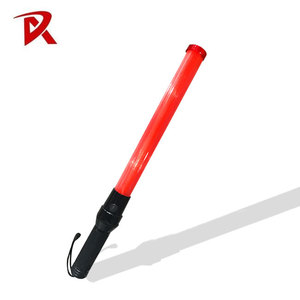 54Cm Rode Veiligheid Verkeersbaton Met Led-Verlichting Waarschuwing Verkeersleiding Apparaat