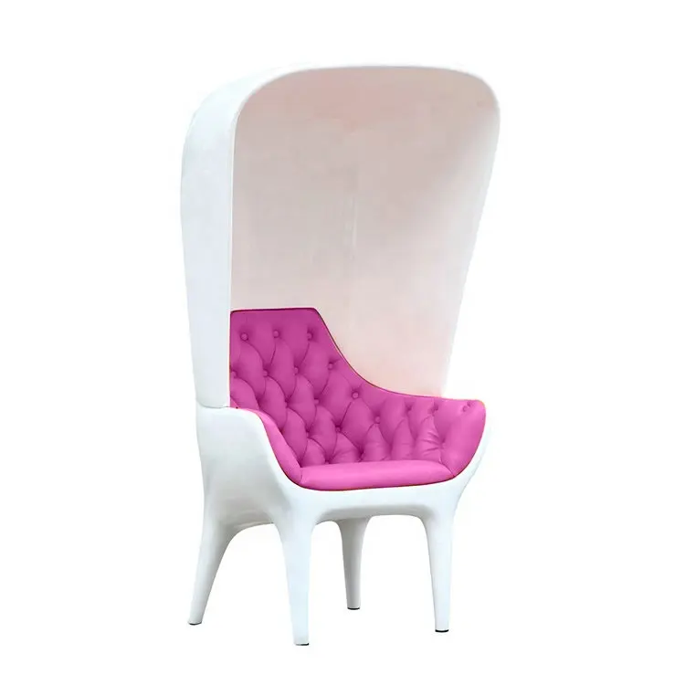 Moderno Modellazione buccia di rosa trono in fibra di vetro sedia per soggiorno
