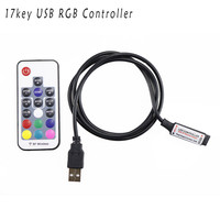 RGB LED Controller USB Dimmer ไร้สาย Mini Remote RF Controller DC 5 V 24 V สำหรับ RGB 3528 5050 Led แถบเทป