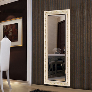 <span class=keywords><strong>Espejo</strong></span> de Pared <span class=keywords><strong>Barroco</strong></span> Ornamentado con Marco Tallado en Color Blanco Crema para Sala de Estar, Entrada, Decoración del Hogar, Venta al por Mayor - Product Image 4