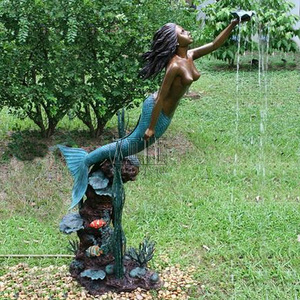 Yüksek Kaliteli bahçe bronz mermaid çeşme - Product Image 3