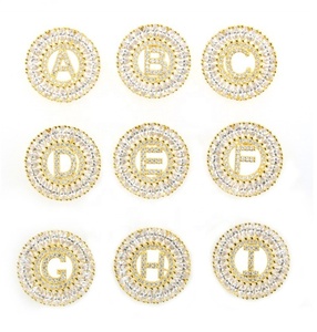 De luxe Lettres de L'alphabet de <span class=keywords><strong>A</strong></span> à <span class=keywords><strong>Z</strong></span> De Cuivre Zircon Pierre Pendentif Collier - Product Image 6