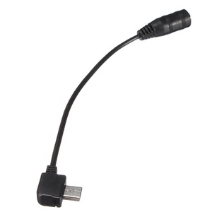 Câble audio Micro <span class=keywords><strong>USB</strong></span> mâle à angle droit vers prise femelle 3,5 mm avec conducteur en cuivre pur et blindage en feuille Garantie de 12 mois - Product Image 4