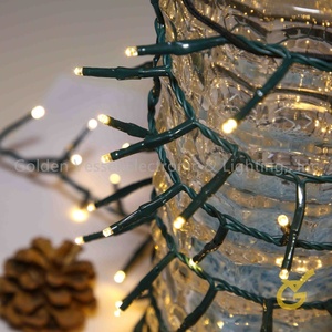 Bán buôn 13ft giáng sinh Ấm trắng LED Twinkle Flash <span class=keywords><strong>Firecracker</strong></span> hình dạng LED cụm chuỗi ánh Sáng Cây trang trí - Product Image 5